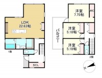 DEMO-01 ●新規分譲地内
●LDK22.63帖
●3LDK