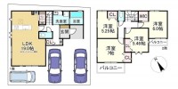 DEMO-01 ●JR「栗東駅」徒歩7分
●耐震等級3+制震ダンパー、長期優良住宅
●カースペース3台駐車可能（車種による）
●外構費・水道負担金等売買代金に含まれております